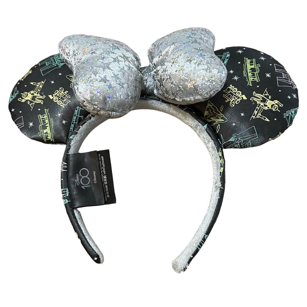 Disney Parks 100 Celebration Minnie Mouse Ears Disneyland Sparkle